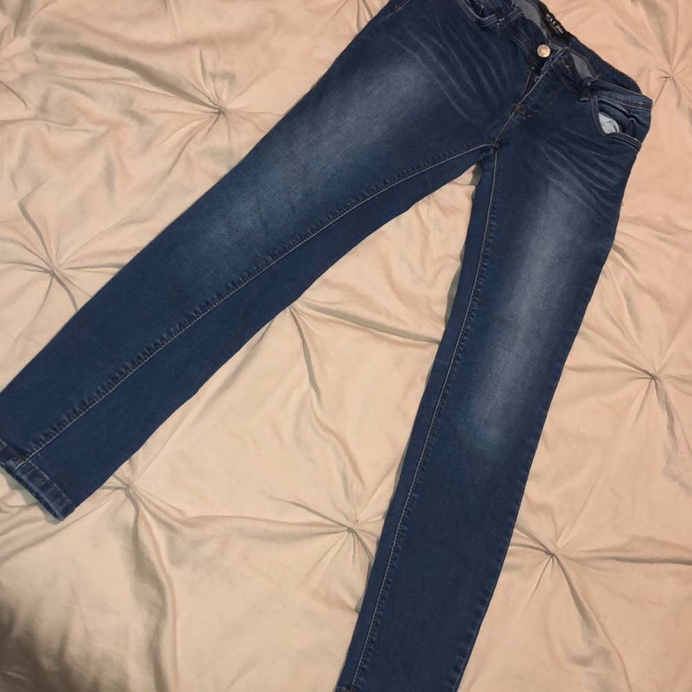 Dark blue jeans